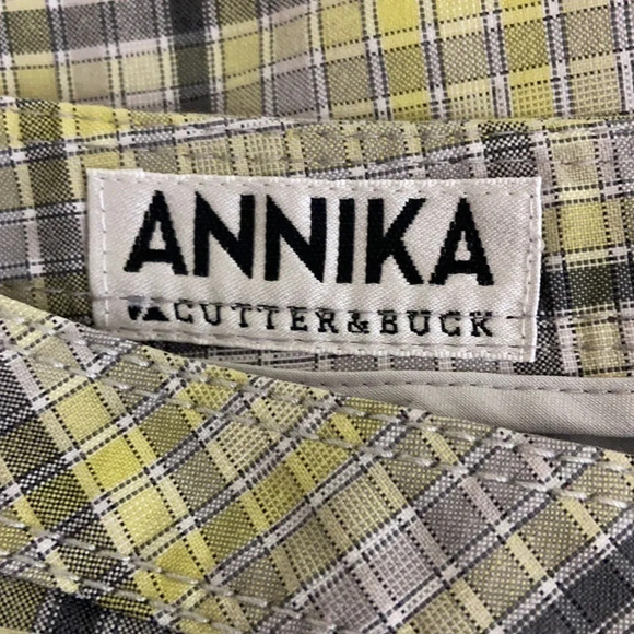 Annika by Cutter & Buck Plaid Golf Skort - Sz 8 - Picture 4 of 6